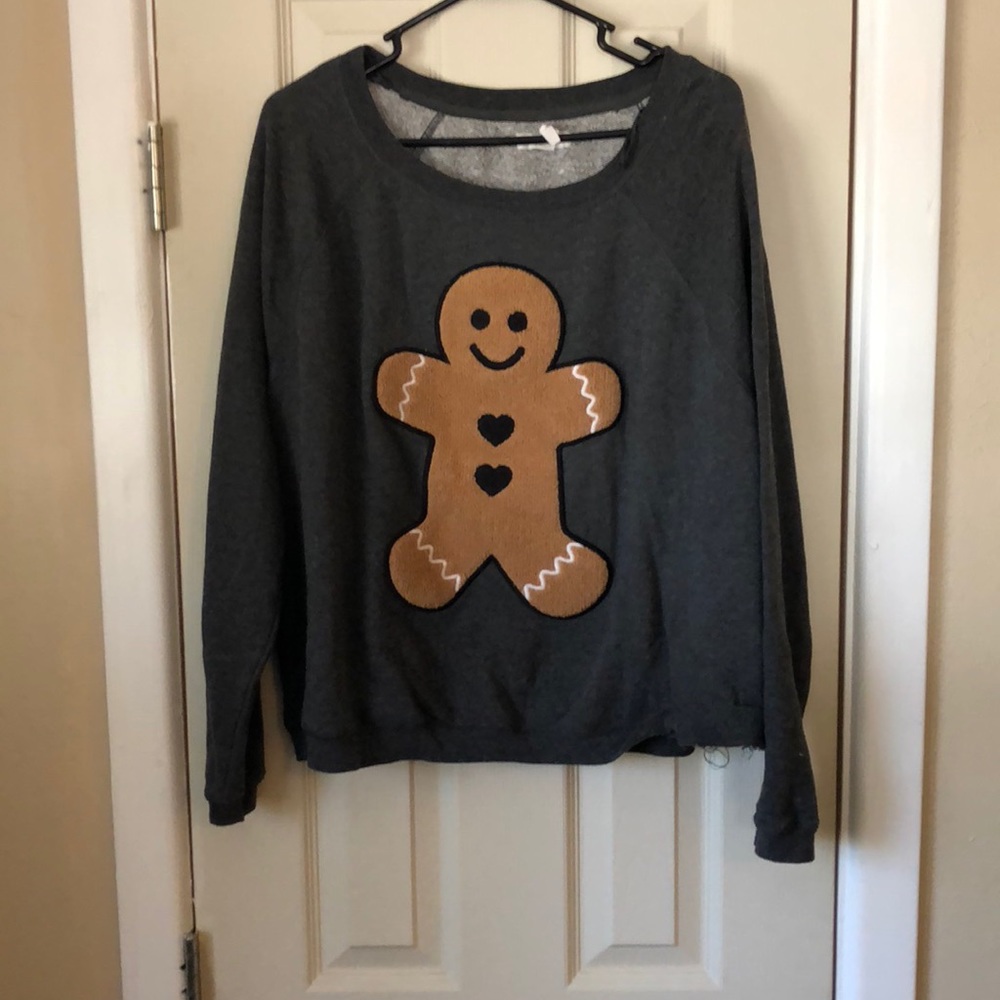 Women’s gingerbread man shirt
